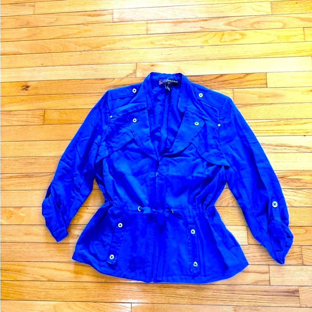 Stylish Blue Women's Jacket Size Large